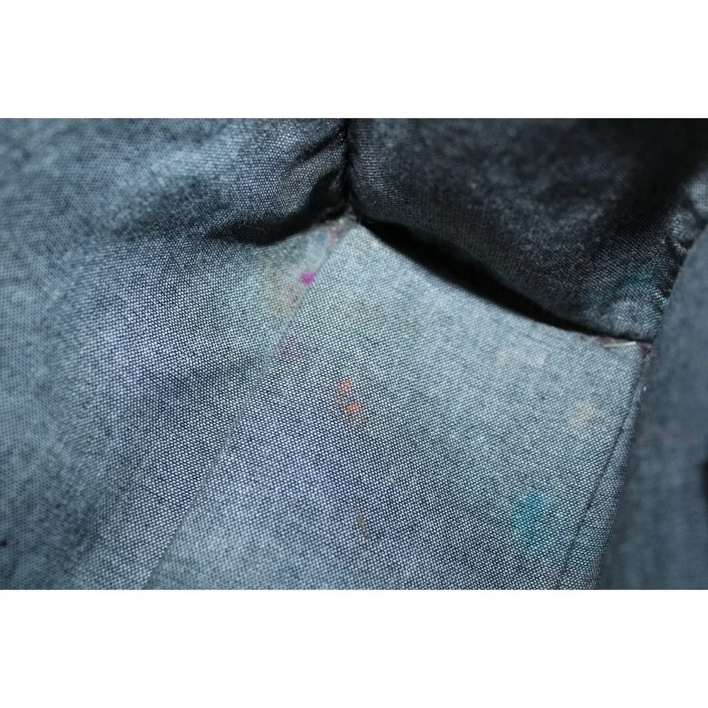 Clare V. Women's Small Navy Blue Red Suede Magnet Closure Bag - Picture 10 of 14